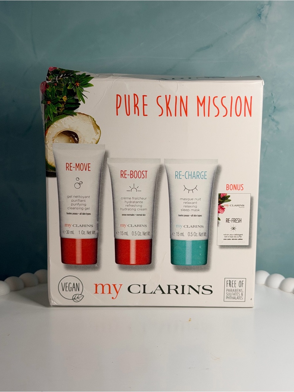 My Clarins Skin Dream Team 3-Pc Set Cleansing Gel + Hydrating Cream + Sleep Mask